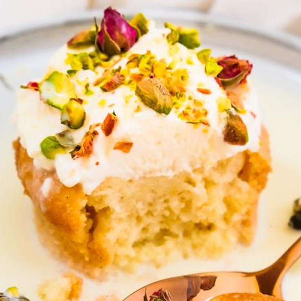 Rasmalai tres leches cupcakes